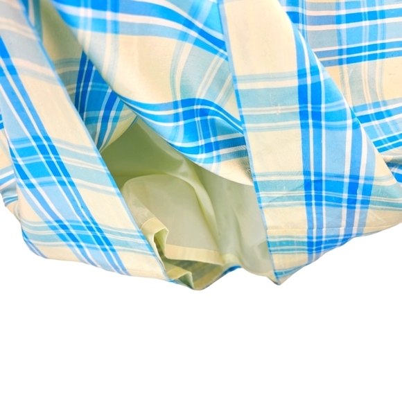 BOB MACKIE Silk Plaid Sheath Dress Size 16 - Picture 7 of 13